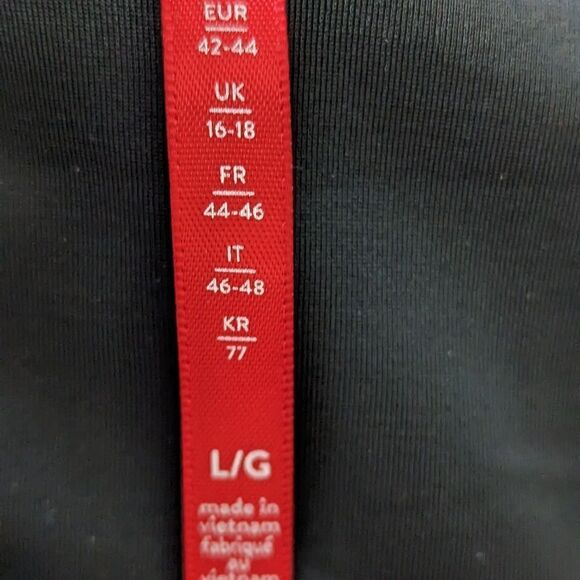 Spanx Black Leggings High Rise Women's Sz L‎ Comfy Stretch Slimming Leggings - Picture 11 of 15